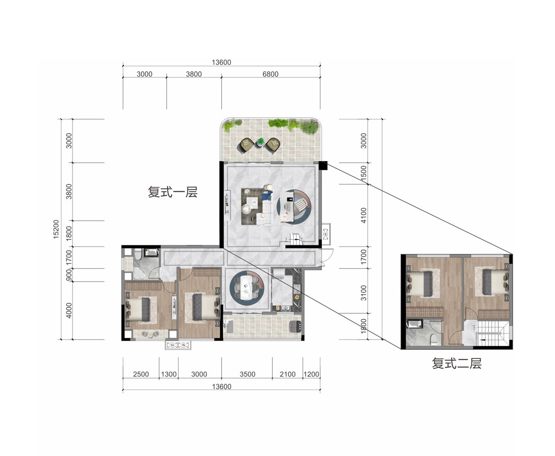 1栋01/2栋03户型